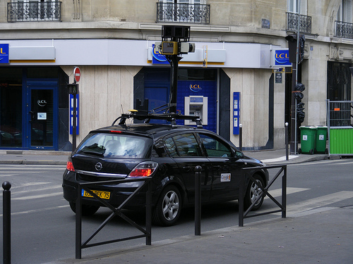 google streetview voiture paris